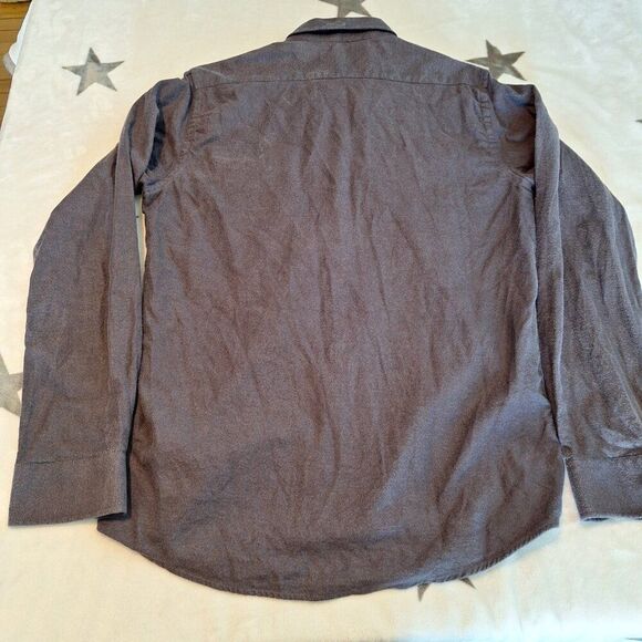 Combatant Gentlemen Mens Size 16 1/2 Fabric From Italy Gray Button Down Shirt - Picture 8 of 8